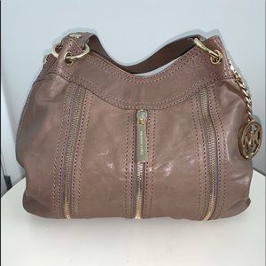 Michael Kors leather shoulder bag